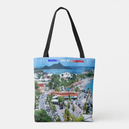 Sint-Maarten - Marigot Bay Tote Bag (Achterkant)