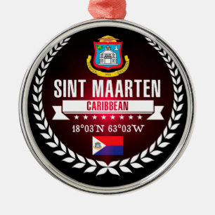 Sint Maarten Metalen Ornament