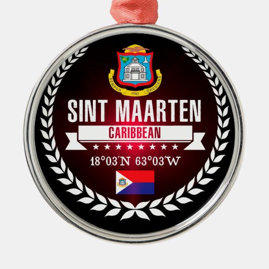 Sint Maarten Metalen Ornament (Voorkant)