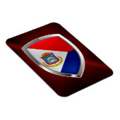 Sint Maarten Metallic Emblem Magneet (Rechterzijde)