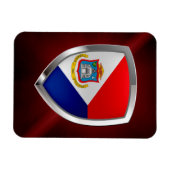 Sint Maarten Metallic Emblem Magneet (Horizontaal)