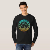 Sint Maarten Ocean Aqua Blue Gradient Sint Martin T-shirt (Voorkant volledig)
