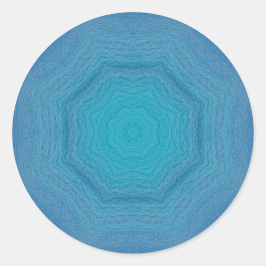 Sint-Maarten Ocean Swirls Ronde Sticker (Voorkant)