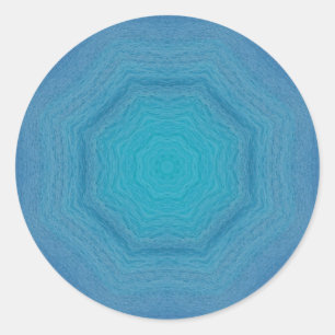 Sint-Maarten Ocean Swirls Ronde Sticker