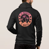 Sint Maarten Pink Coral Gradient Sint Martin Hoodie (Achterkant)