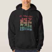 Sint Maarten Rainbow Colors Sint Martin Hoodie (Voorkant)