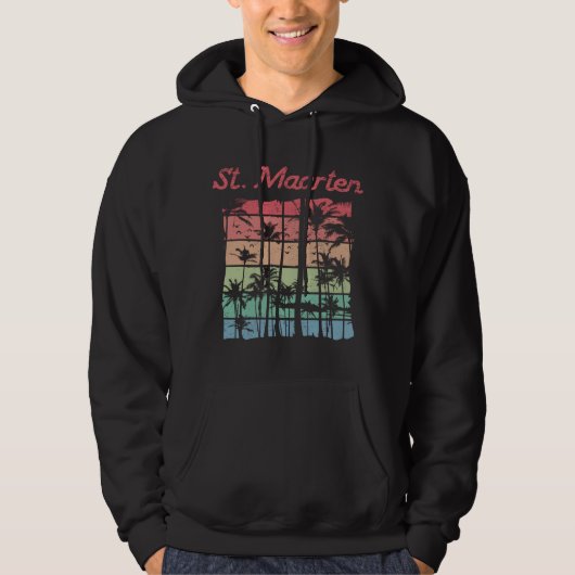 Sint Maarten Rainbow Colors Sint Martin Hoodie (Voorkant)