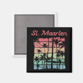 Sint Maarten Rainbow Colors Sint Martin Magneet (Voorkant / Achterkant)