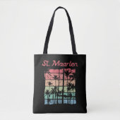 Sint Maarten Rainbow Colors Sint Martin Tote Bag (Voorkant)