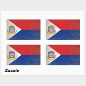 Sint Maarten Rechthoekige Sticker (Vel)