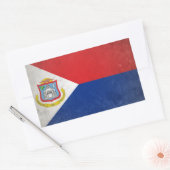 Sint Maarten Rechthoekige Sticker (Envelop)