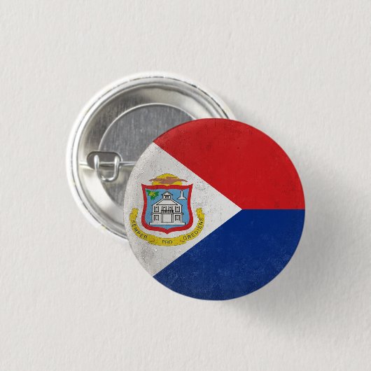 Sint Maarten Ronde Button 3,2 Cm (Voorkant /achterkant)