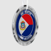 Sint Maarten Round Emblem Ornament (voorkant)