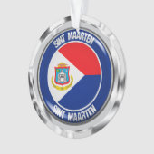 Sint Maarten Round Emblem Ornament (voorkant)
