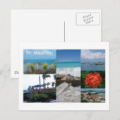 Sint Maarten-Sint-Maarten Fotografie Collage Briefkaart (Voorkant / Achterkant)