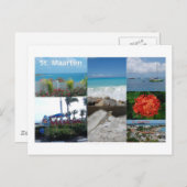 Sint Maarten-Sint-Maarten Fotografie Collage Briefkaart (Voorkant / Achterkant)