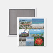 Sint Maarten-Sint Maarten magneet (Voorkant / Achterkant)