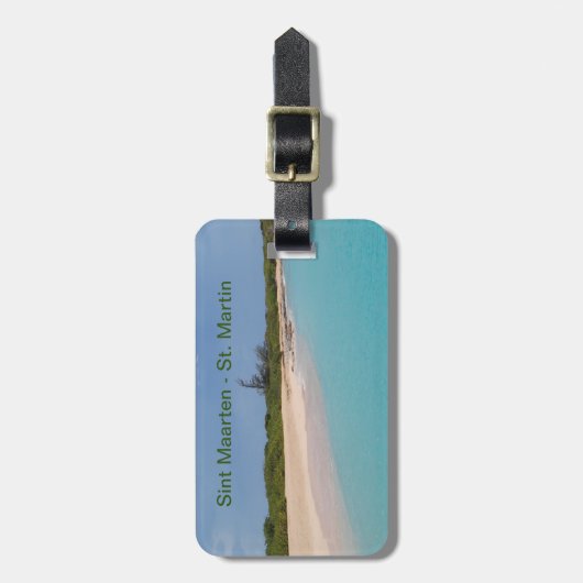 Sint Maarten - Sint-Martin-Bagagelabel Bagagelabel (Voorkant verticaal)