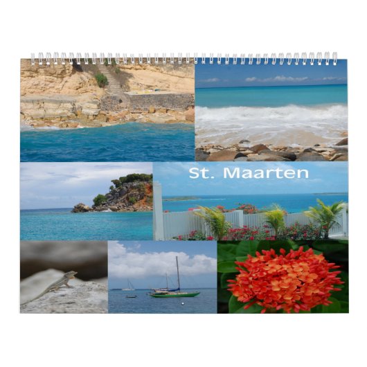 Sint Maarten - Sint Martin, kalender voor twaalf m (Hoes)