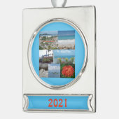 Sint Maarten - Sint-Martin-Ornament Verzilverd Banner Ornament (Links)