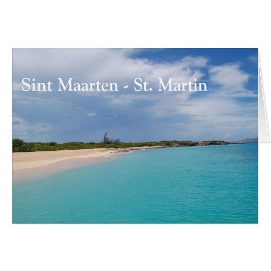 Sint Maarten - St. Martin Beach Scene (Voorkant Horizontaal)