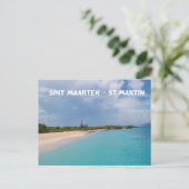 Sint Maarten - St. Martin Beach Scene Briefkaart (Staand voorkant)