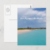 Sint Maarten - St. Martin Beach Scene Briefkaart (Voorkant / Achterkant)