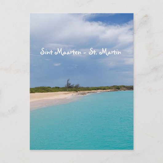 Sint Maarten - St. Martin Beach Scene Briefkaart (Voorkant)