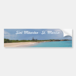 Sint Maarten - St. Martin Beach Scene Bumpersticker