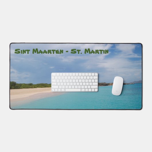 Sint Maarten - St. Martin Beach Scene Bureaumat (Keyboard & Muis)