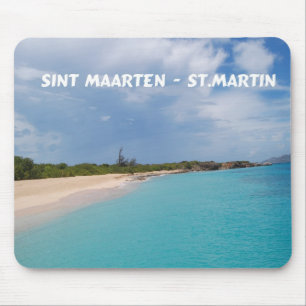 Sint Maarten - St. Martin Beach Scene Muismat