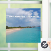 Sint Maarten - St. Martin Beach Scene Raamsticker (Huis)