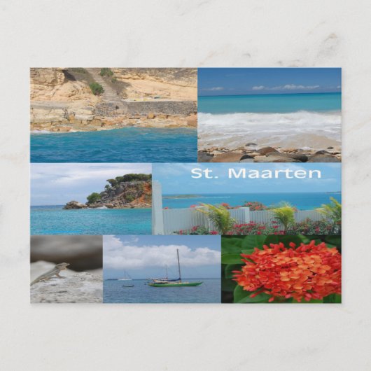 Sint Maarten - St. Martin Briefkaart (Voorkant)