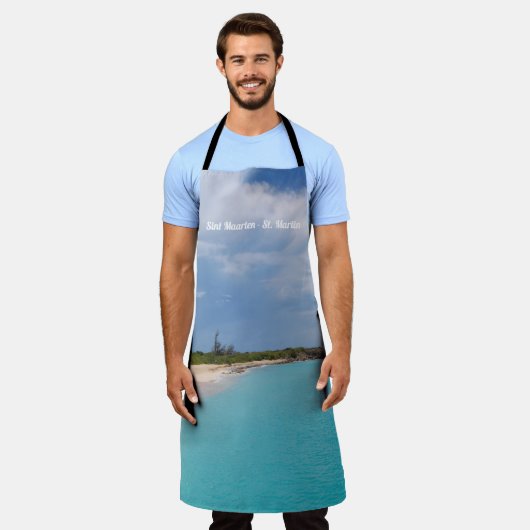 Sint Maarten - St. Martin Landscape Schort (Gedragen)