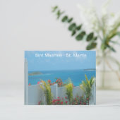 Sint Maarten - St. Martin Ocean Blue Seascape Briefkaart (Staand voorkant)