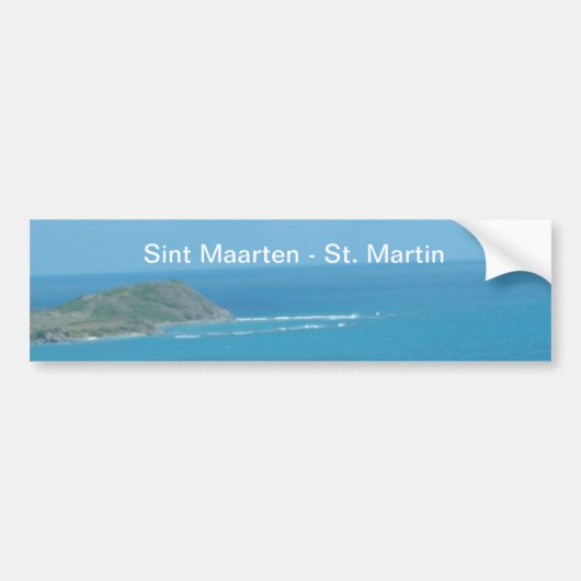 Sint Maarten - St. Martin Ocean Blue Seascape Bumpersticker (Voorkant)