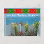 Sint Maarten - St. Martin Ocean Blue Seascape Feestdagenkaart (Voorkant)