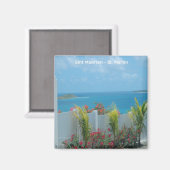 Sint Maarten - St. Martin Ocean Blue Seascape Magneet (Voorkant / Achterkant)