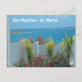 Sint Maarten - St. Martin Ocean Blue Seascape Post Briefkaart (Voorkant)