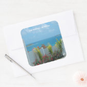 Sint Maarten - St. Martin Ocean Blue Seascape Vierkante Sticker (Envelop)