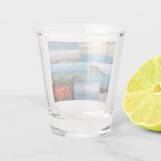 Sint Maarten - St. Martin Shot Glas (Achterkant)