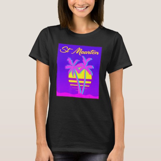 Sint Maarten Travel Summer Vacking Beach T-shirt (Voorkant)