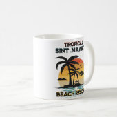 Sint Maarten Tropisch Plage Resort Koffiemok (Voorkant rechts)