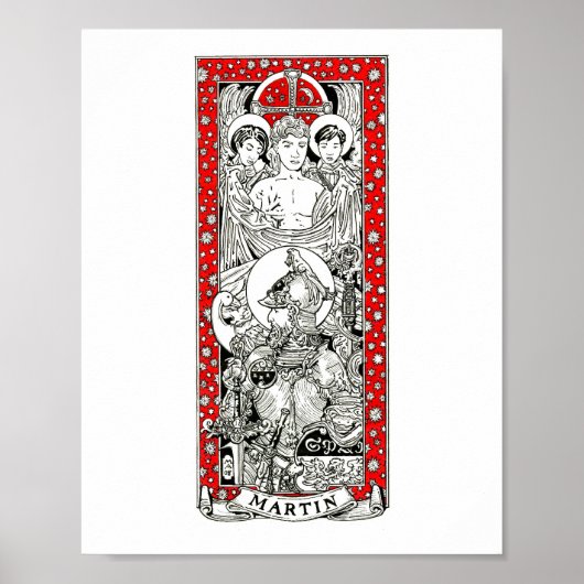 Sint-Maarten van Tours 8 x 10 inch afdrukken Poster (Voorkant)