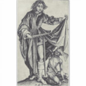 Sint-Maarten van Tours Graveerkunst Sticker (Voorkant)