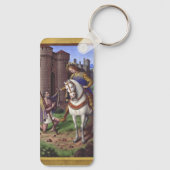 Sint-Maarten van Tours knipt zijn mantel in twee Sleutelhanger (Achterkant)