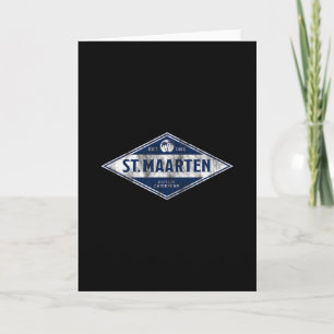 Sint Maarten Vintage Dge Mannen Vrouwen Cruise Vak Kaart