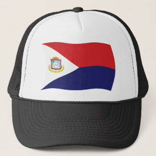 Sint Maarten Vlag Hoed Trucker Pet