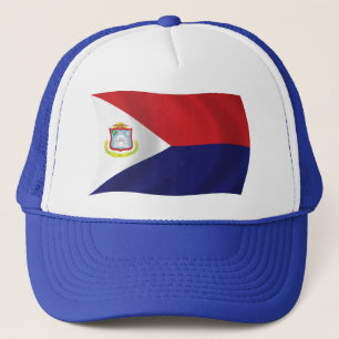 Sint Maarten Vlag Hoed Trucker Pet