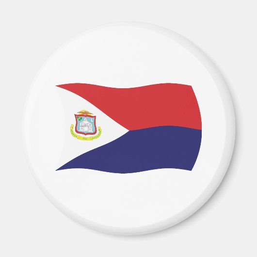 Sint Maarten Vlag Magneet (Voorkant)